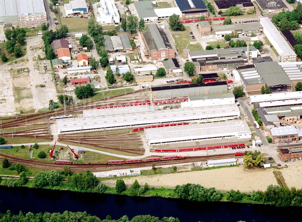 Aerial image Hennigsdorf - Bombardier - Werk in Hennigsdorf. Datum: 27.06.03