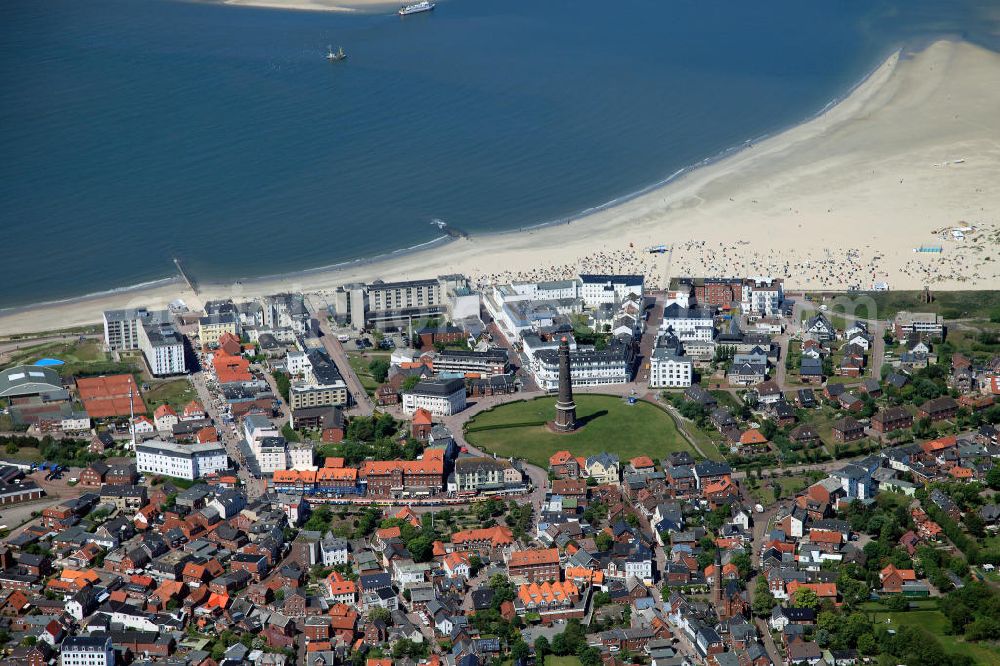 Aerial image Borkum - Borkum is an island and a municipality in the Leer District in Lower Saxony, northwestern Germany