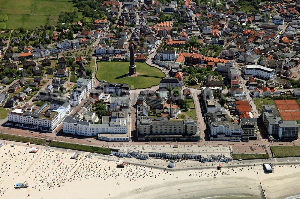 Borkum from the bird's eye view: Borkum is an island and a municipality in the Leer District in Lower Saxony, northwestern Germany