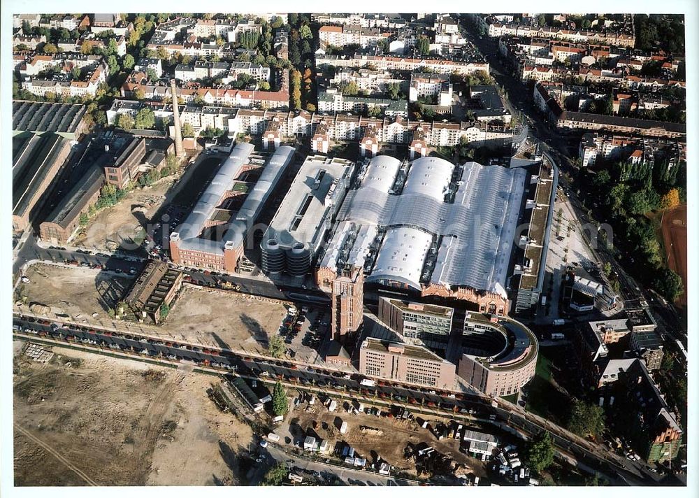 Berlin from above - Borsighallen am Flughafen Berlin-Tegel.