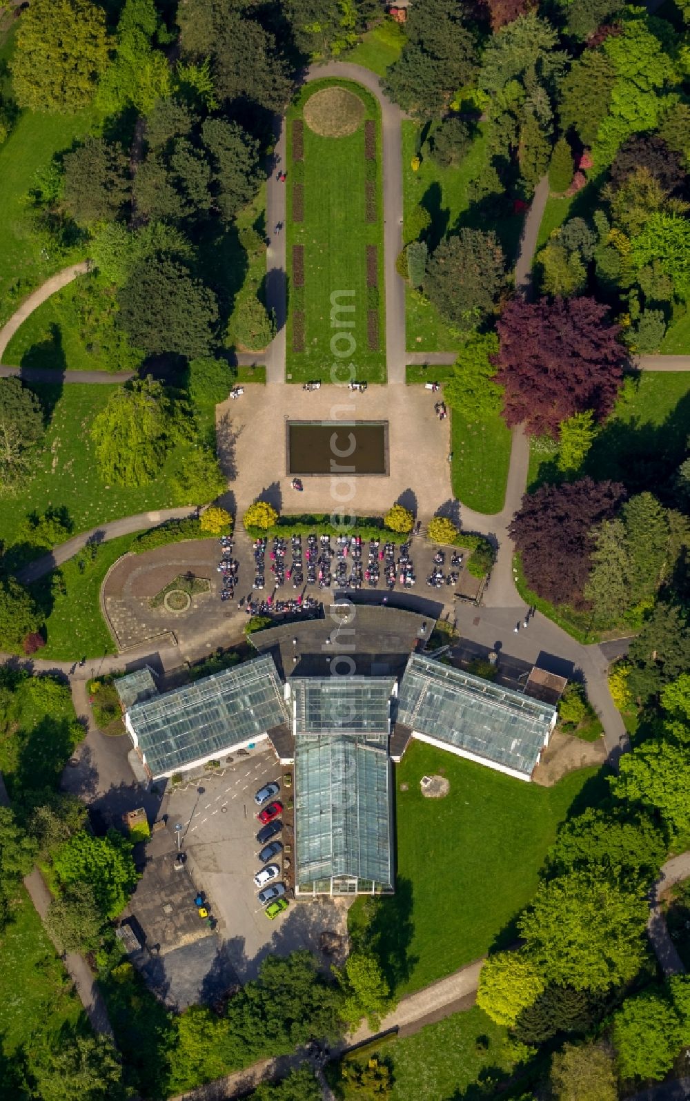 Dortmund from the bird's eye view: View of the botanical garden Rombergpark in Dortmund in the state North Rhine-Westphalia