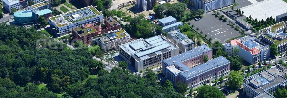 Aerial image Berlin OT Tiergarten - View of the embassy area in Berlin in Mitte in the district Tiergarten