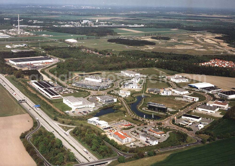 Genshagen from above - Brandenburg-Park bei Genshagen am südlichen Berliner Ring.