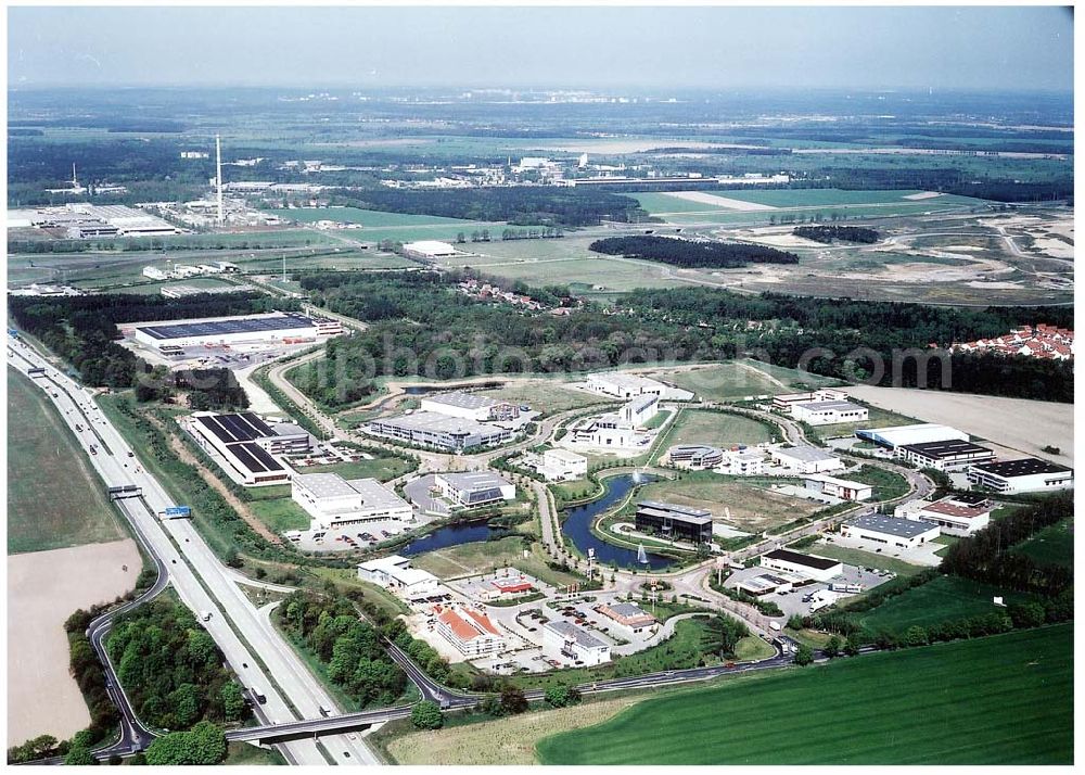 Genshagen from the bird's eye view: Brandenburg - Park bei Genshagen am südöstlichen Berliner Ring.