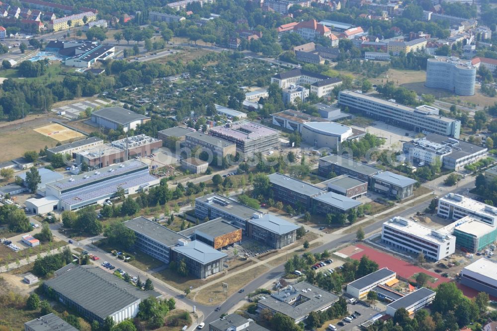 Aerial photograph Cottbus - View of campus of Brandenburgian Technical University Cottbus in Brandenburg