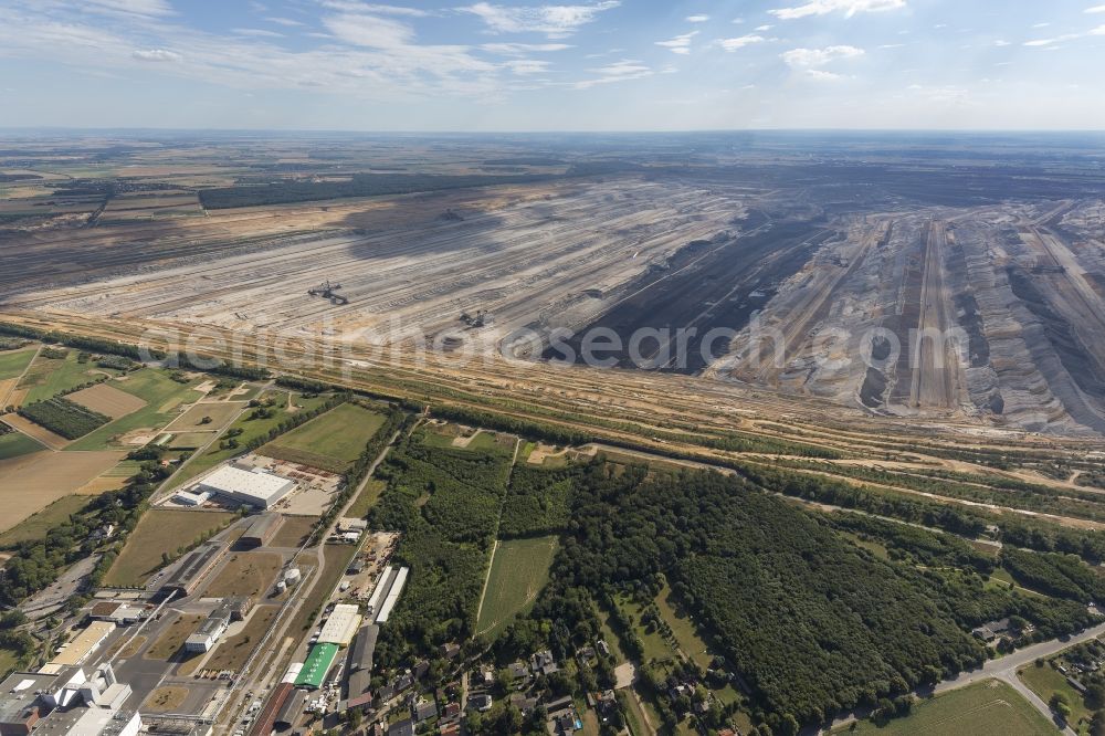 Aerial image Elsdorf - Hambach coal- mine in North Rhine-Westphalia