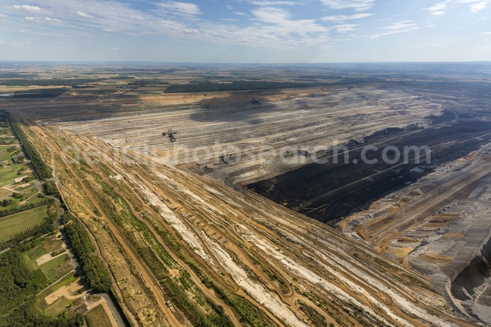 Aerial photograph Elsdorf - Hambach coal- mine in North Rhine-Westphalia