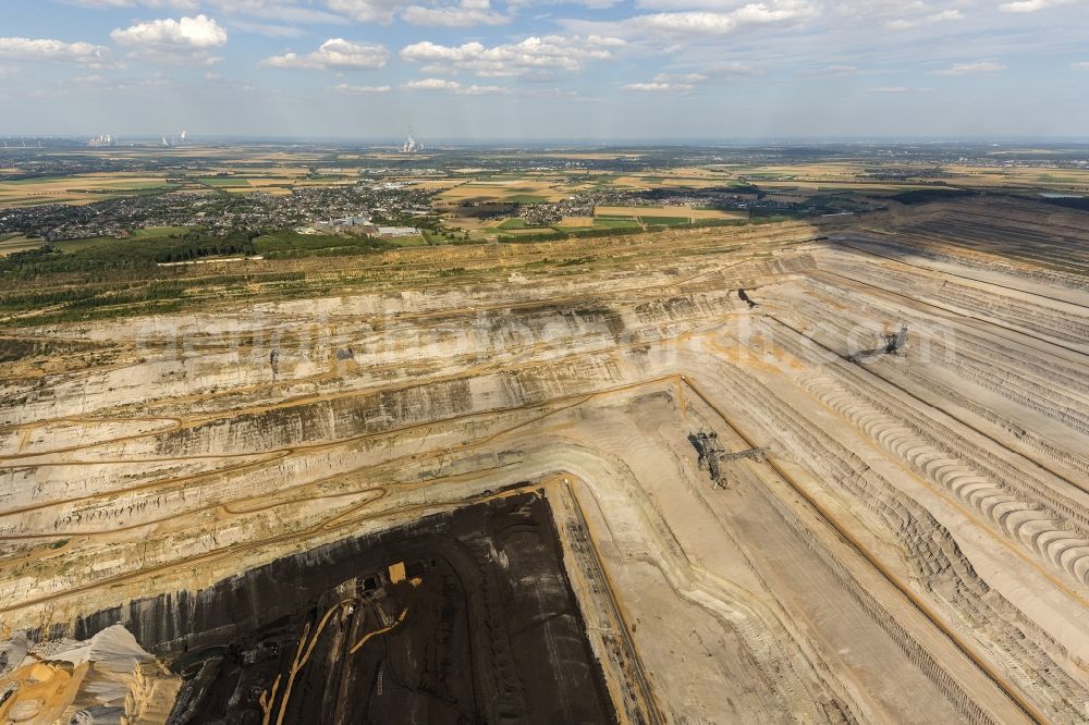 Elsdorf from the bird's eye view: Hambach coal- mine in North Rhine-Westphalia