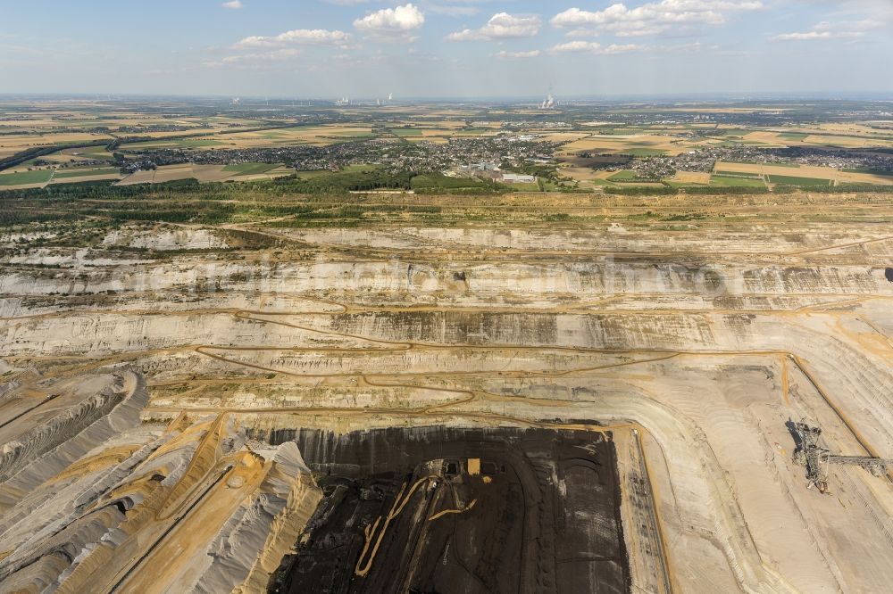 Aerial image Elsdorf - Hambach coal- mine in North Rhine-Westphalia