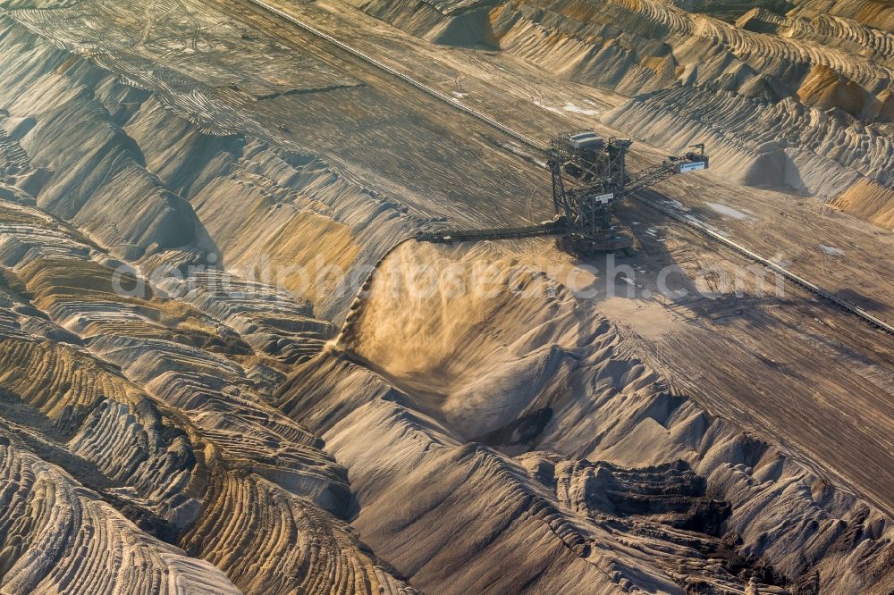 Aerial image Elsdorf - Hambach coal- mine in North Rhine-Westphalia