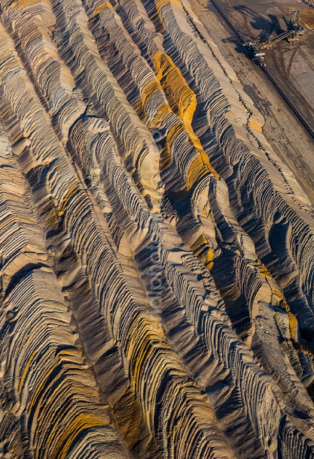 Aerial photograph Elsdorf - Hambach coal- mine in North Rhine-Westphalia