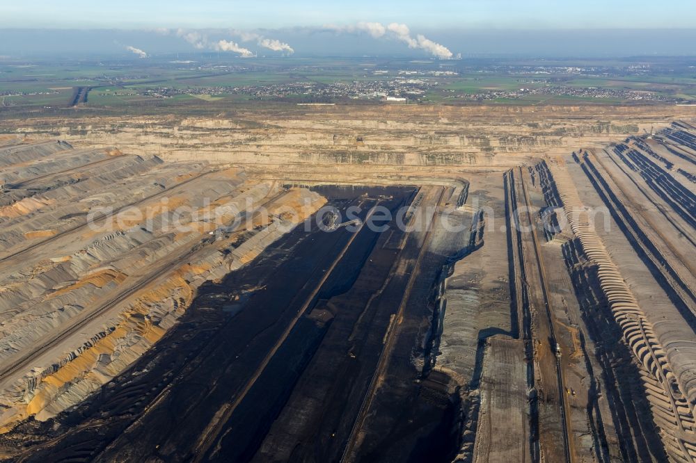 Aerial photograph Elsdorf - Hambach coal- mine in North Rhine-Westphalia