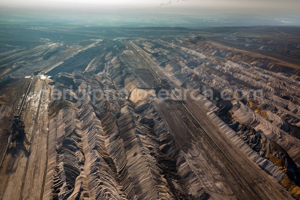 Elsdorf from the bird's eye view: Hambach coal- mine in North Rhine-Westphalia