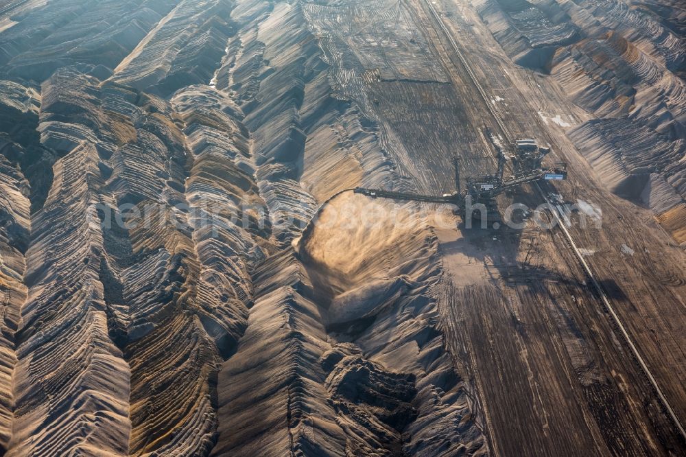 Aerial photograph Elsdorf - Hambach coal- mine in North Rhine-Westphalia