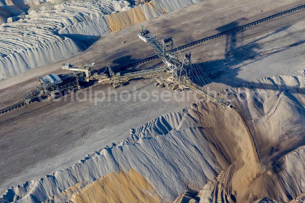 Elsdorf from above - Hambach coal- mine in North Rhine-Westphalia