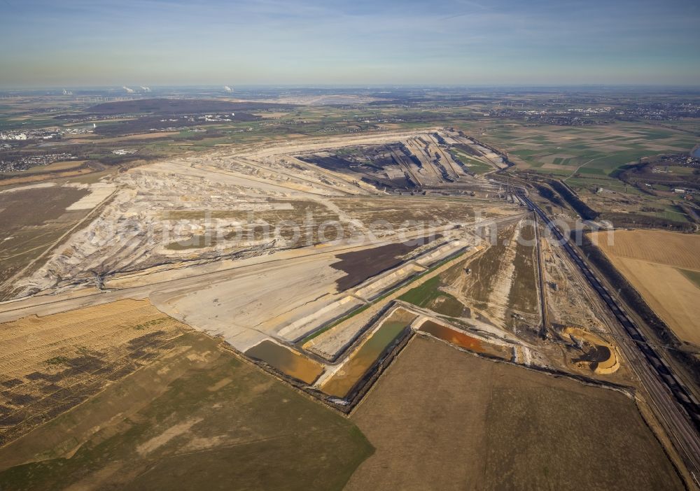 Inden from above - Inden coal- mine in North Rhine-Westphalia