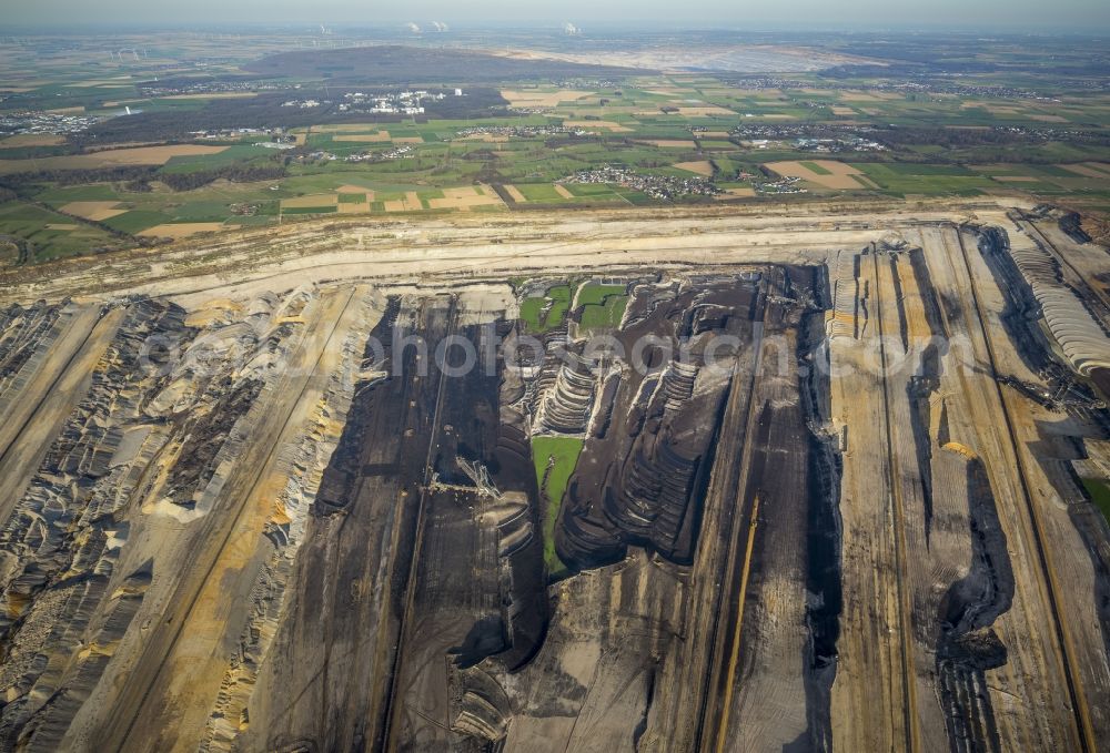 Inden from the bird's eye view: Inden coal- mine in North Rhine-Westphalia