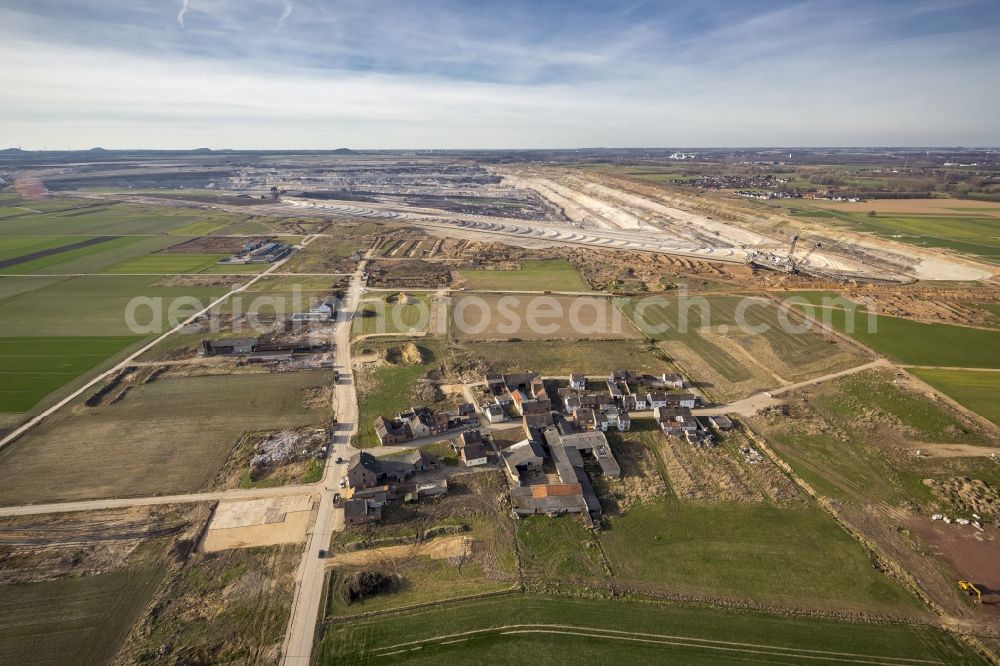 Aerial photograph Inden - Inden coal- mine in North Rhine-Westphalia