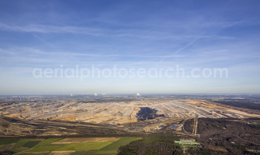 Aerial photograph Niederzier - Niederzier coal- mine in North Rhine-Westphalia