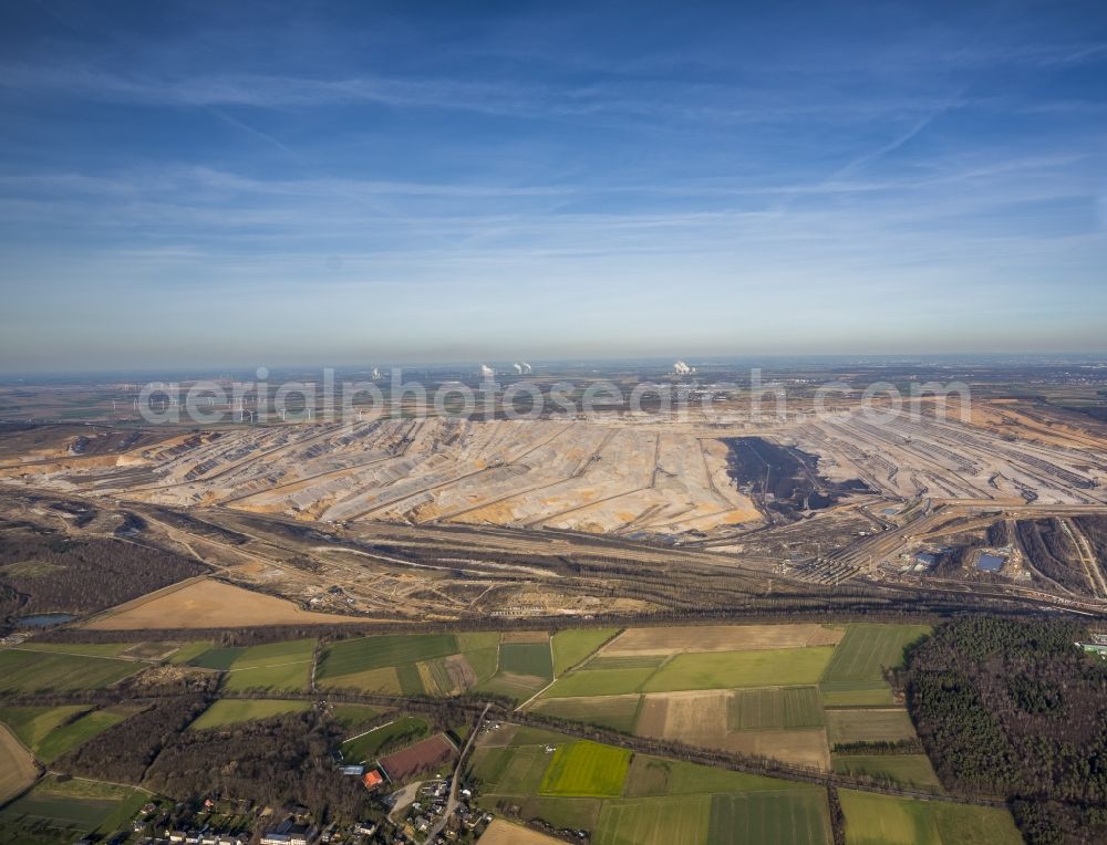 Niederzier from the bird's eye view: Niederzier coal- mine in North Rhine-Westphalia