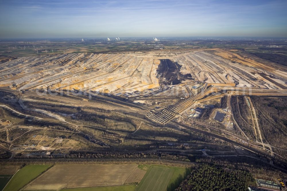 Aerial image Niederzier - Niederzier coal- mine in North Rhine-Westphalia