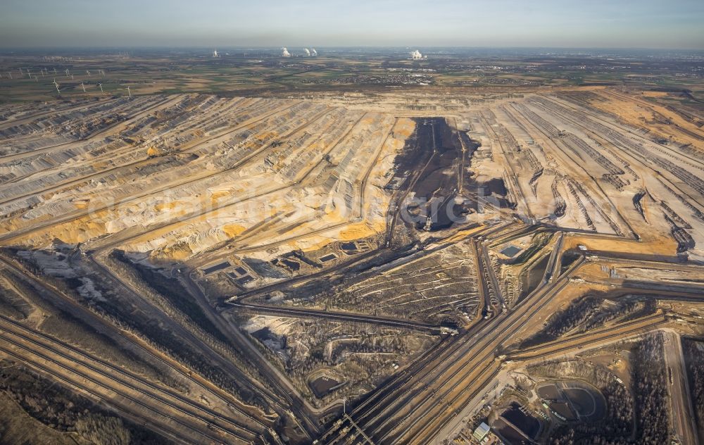 Aerial photograph Niederzier - Niederzier coal- mine in North Rhine-Westphalia