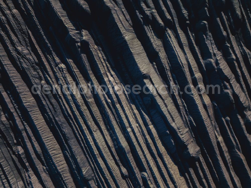 Aerial image Welzow - Mining area - terrain and overburden surfaces of coal - opencast mining of Vattenfall Europe in Welzow in the state Brandenburg