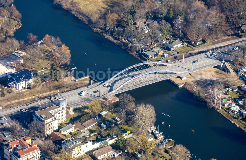 Aerial photograph Berlin - Road bridge construction along of Bundesstrasseasse 2 / 5 in Berlin, Germany