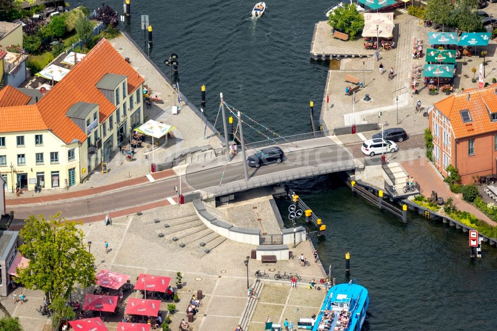 Aerial photograph Malchow - Turn bridge Malchow of the Lange Strasse in Malchow in the state Mecklenburg - Western Pomerania