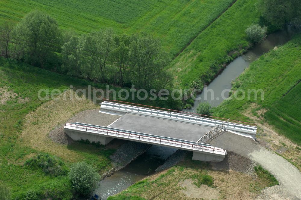 Sebexen from above - Blick auf Brückenneubauten entlang der neuen Ortsumgehung Sebexen - Osterbruch in Niedersachsen durch die EUROVIA Gruppe. View new bridges along the new bypass street of Sebexen - Osterbruch in Lower Saxony by the EUROVIA group.