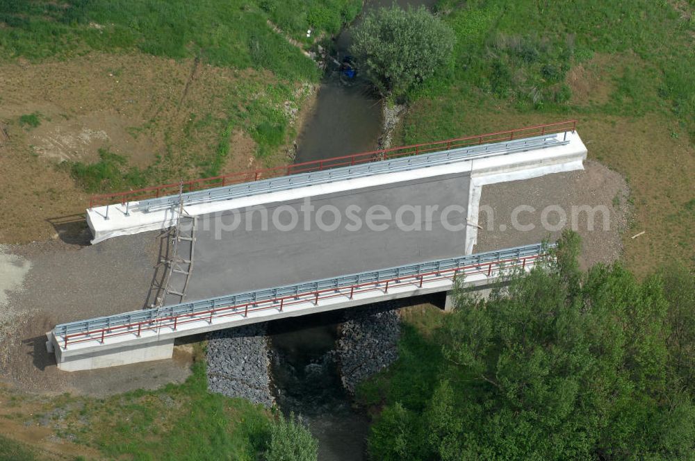 Sebexen from above - Blick auf Brückenneubauten entlang der neuen Ortsumgehung Sebexen - Osterbruch in Niedersachsen durch die EUROVIA Gruppe. View new bridges along the new bypass street of Sebexen - Osterbruch in Lower Saxony by the EUROVIA group.