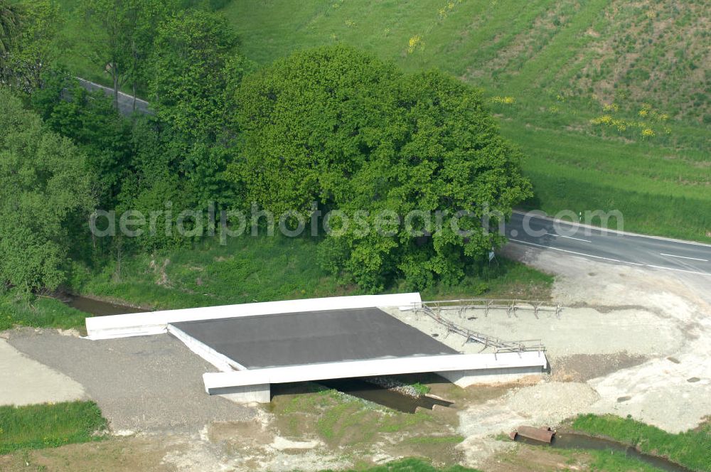 Aerial photograph Sebexen - Blick auf Brückenneubauten entlang der neuen Ortsumgehung Sebexen - Osterbruch in Niedersachsen durch die EUROVIA Gruppe. View new bridges along the new bypass street of Sebexen - Osterbruch in Lower Saxony by the EUROVIA group.