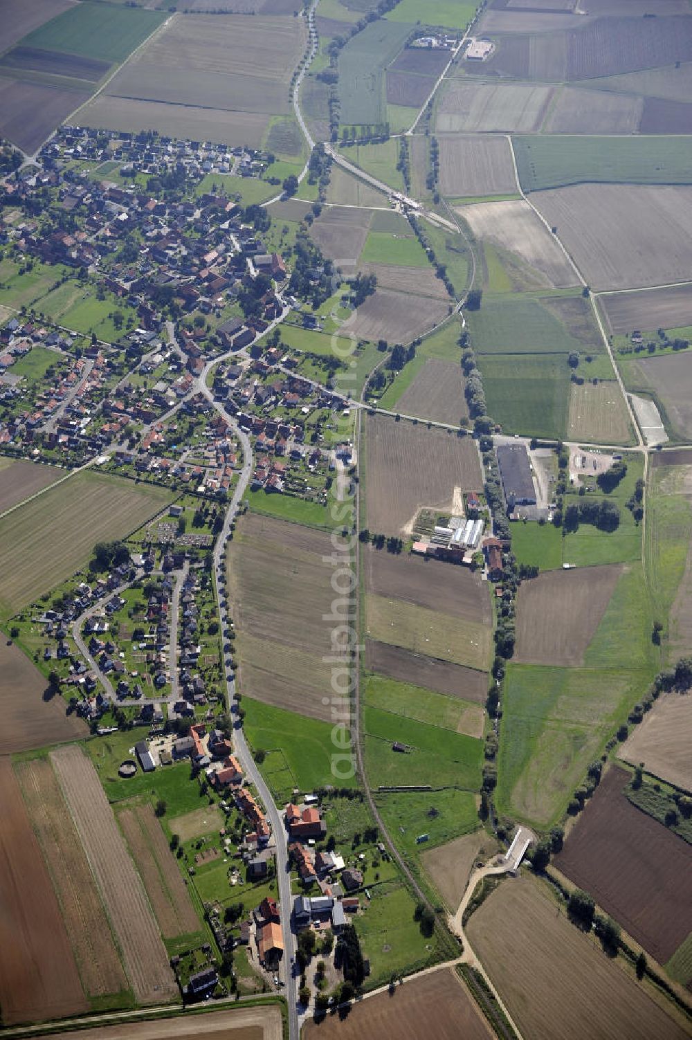 Sebexen from the bird's eye view: Blick auf Brückenneubauten entlang der neuen Ortsumgehung Sebexen - Osterbruch in Niedersachsen durch die EUROVIA Gruppe. View new bridges along the new bypass street of Sebexen - Osterbruch in Lower Saxony by the EUROVIA group.