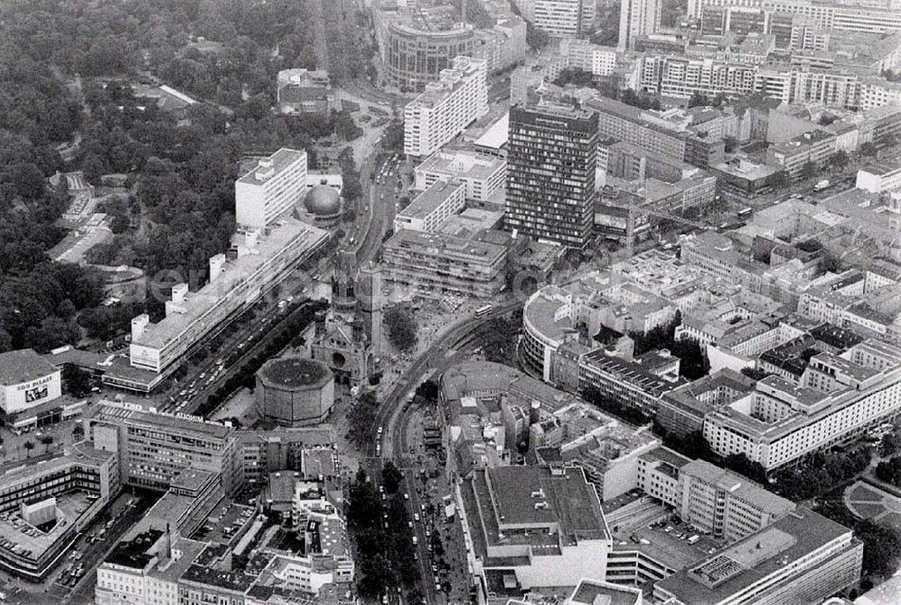 Aerial photograph Berlin - Charlottenburg - Breitscheidplatz.