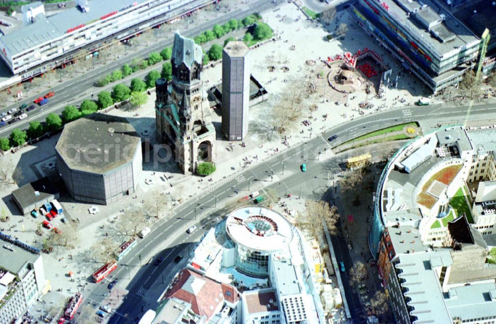 Berlin from above - Breitscheidplatz in Berlin-Charlottenburg.