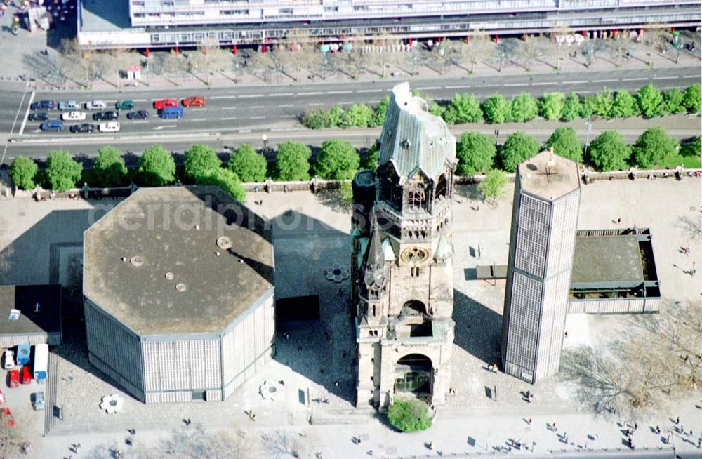 Berlin from the bird's eye view: Breitscheidplatz in Berlin-Charlottenburg.