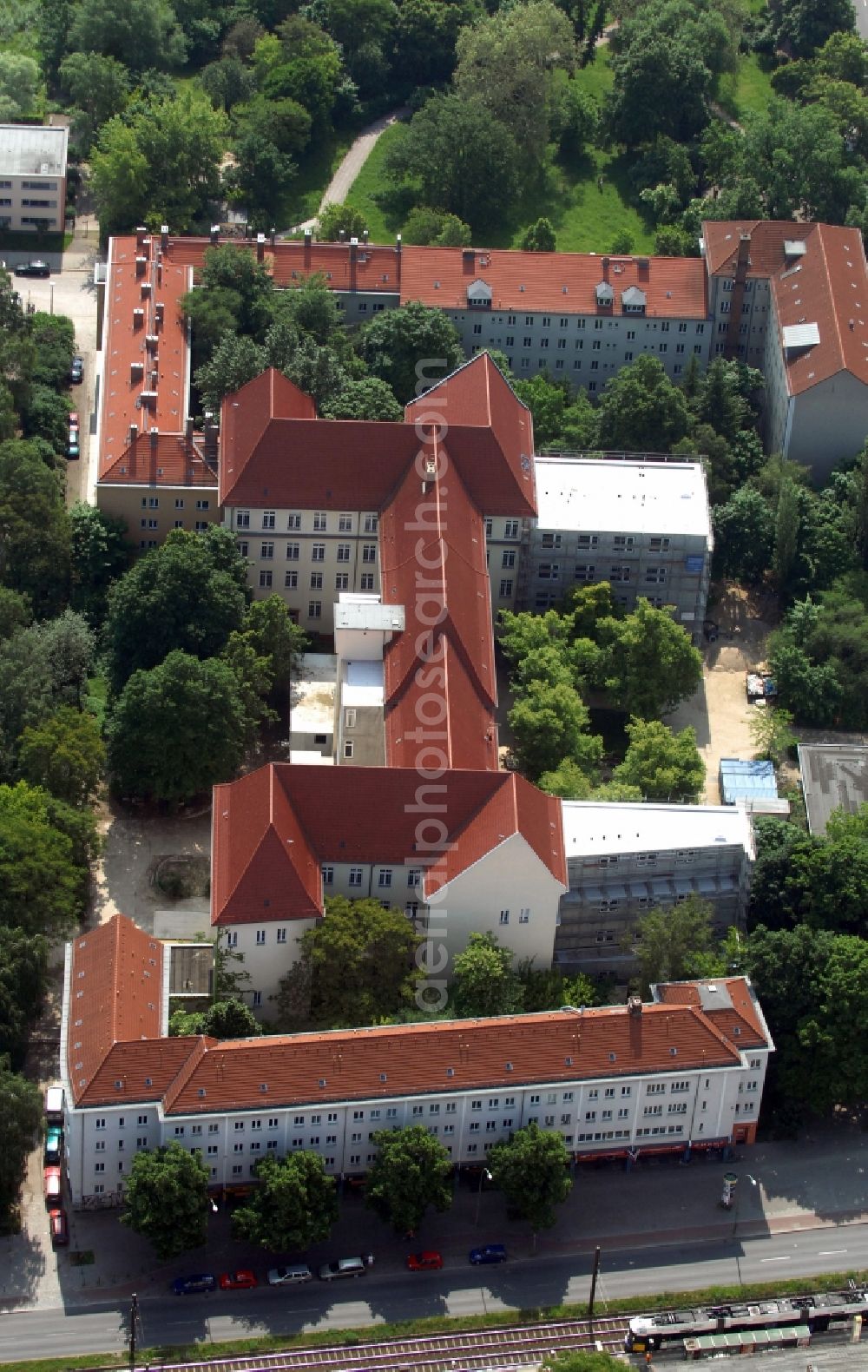 Berlin from above - View of the Citizens Registration Office Prenzlauer Berg in Berlin