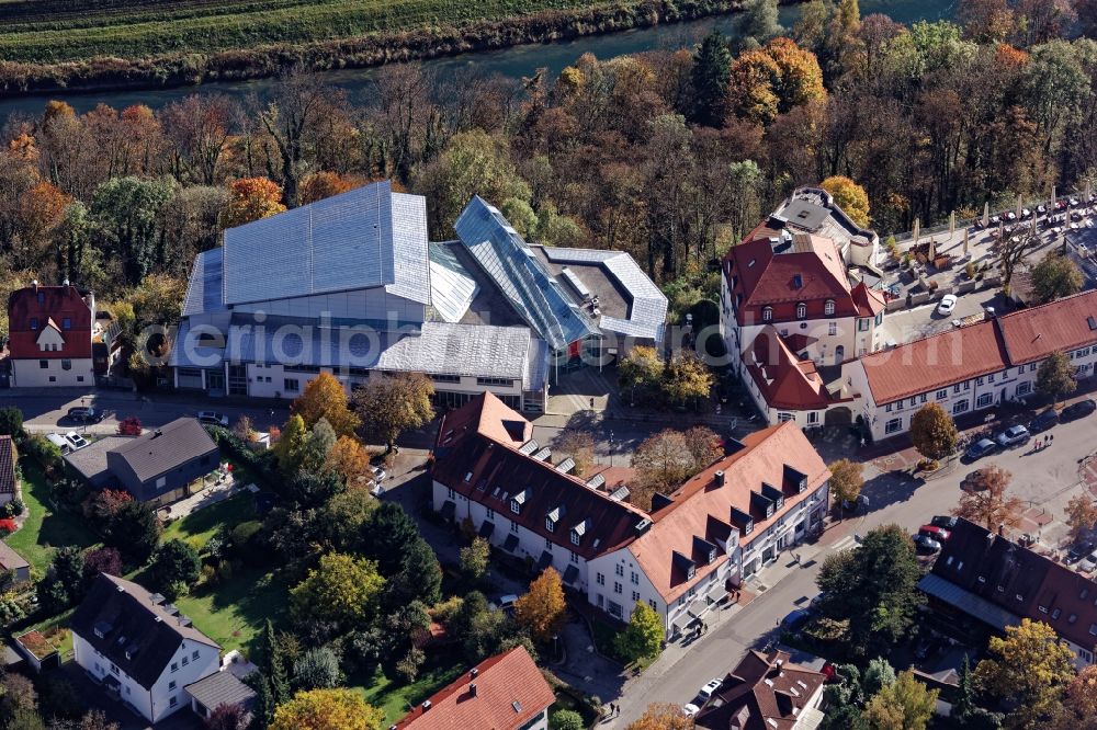 Aerial image Pullach im Isartal - Buergerhaus in Pullach im Isartal in the state Bavaria, Germany