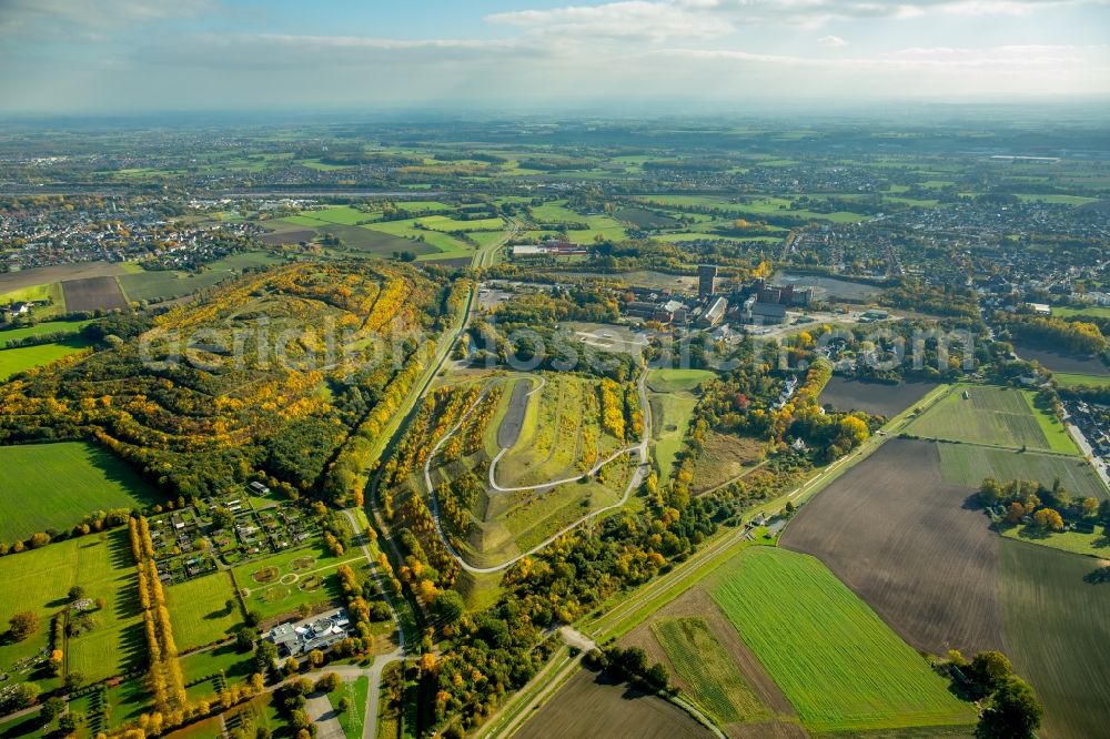 Aerial photograph Hamm - Wooded stockpile in Hamm in North Rhine-Westphalia