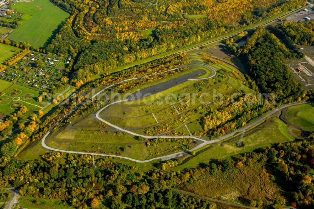 Aerial image Hamm - Wooded stockpile in Hamm in North Rhine-Westphalia