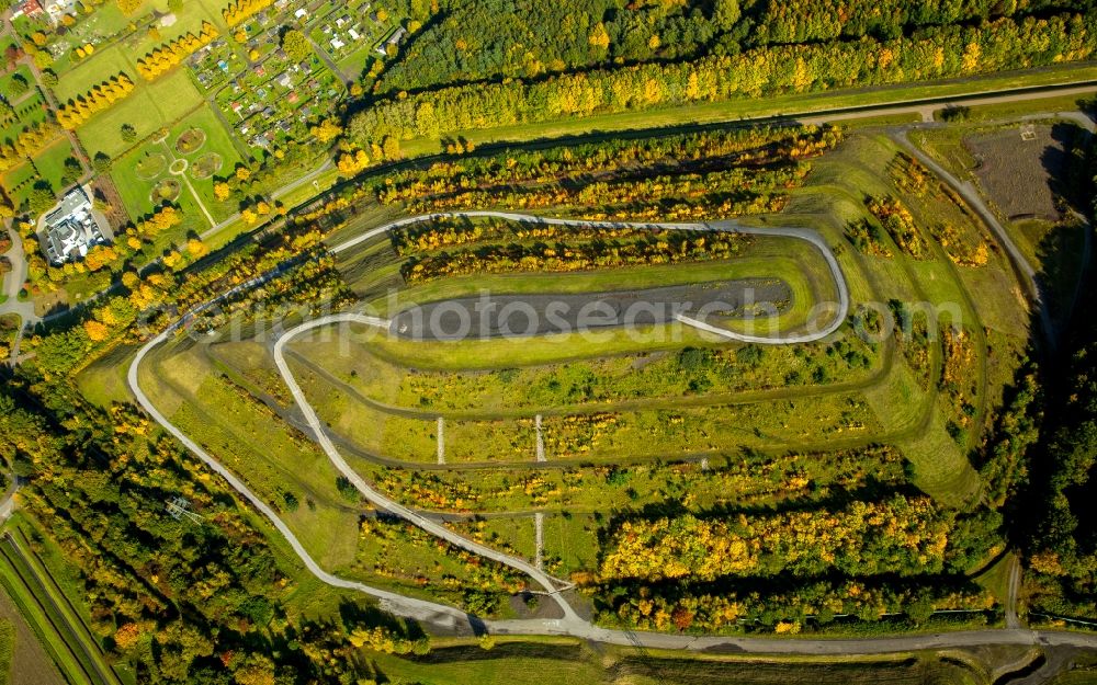 Aerial photograph Hamm - Wooded stockpile in Hamm in North Rhine-Westphalia