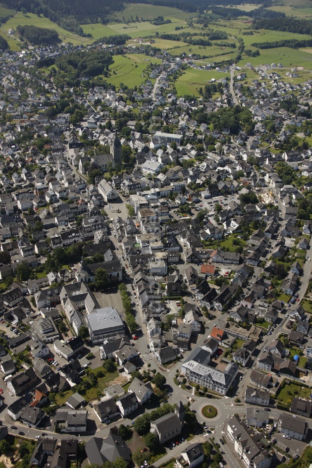 Brilon from above - Brilon in the Sauerland region in the state of North Rhine-Westphalia