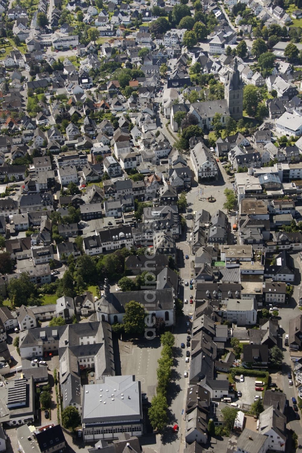 Brilon from the bird's eye view: Brilon in the Sauerland region in the state of North Rhine-Westphalia