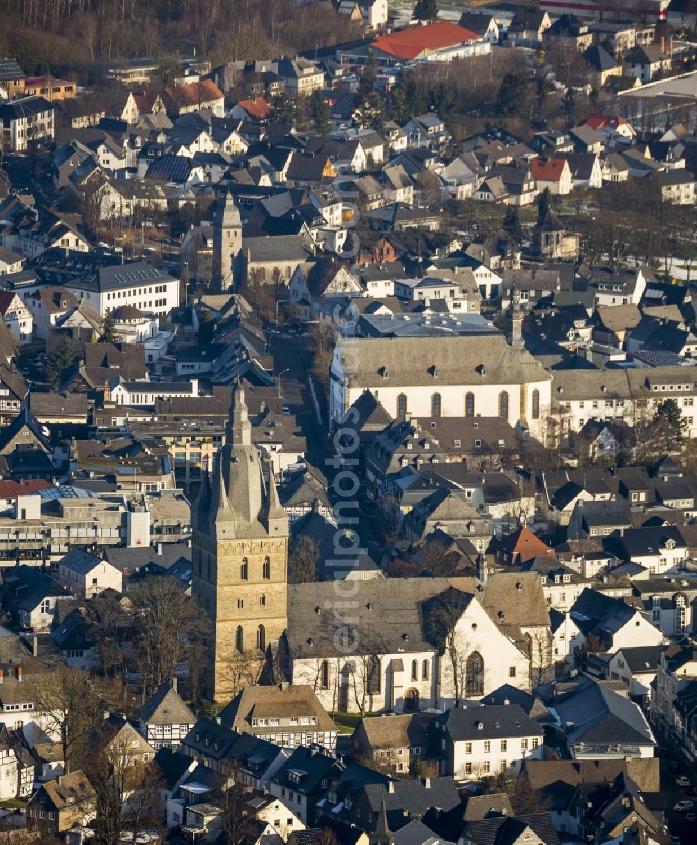 Brilon from above - Brilon in the Sauerland region in the state of North Rhine-Westphalia