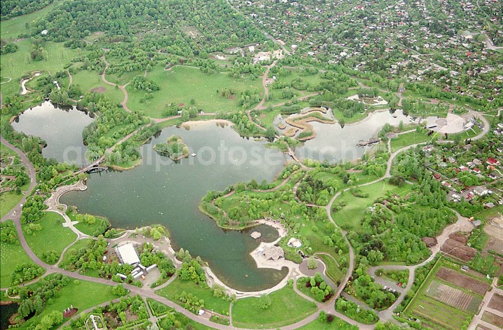 Berlin / Britz from above - 20.05.1995 Britzer Garten