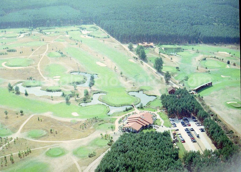 Aerial image Börnicke / Brandenburg - Blick auf die Golfanlage Kallin,Am Kallin 1,D-14641 Börnicke,Fon (03 32 30) 8 94-0,Fax (03 32 30) 8 94-19,info@golf-kallin.de