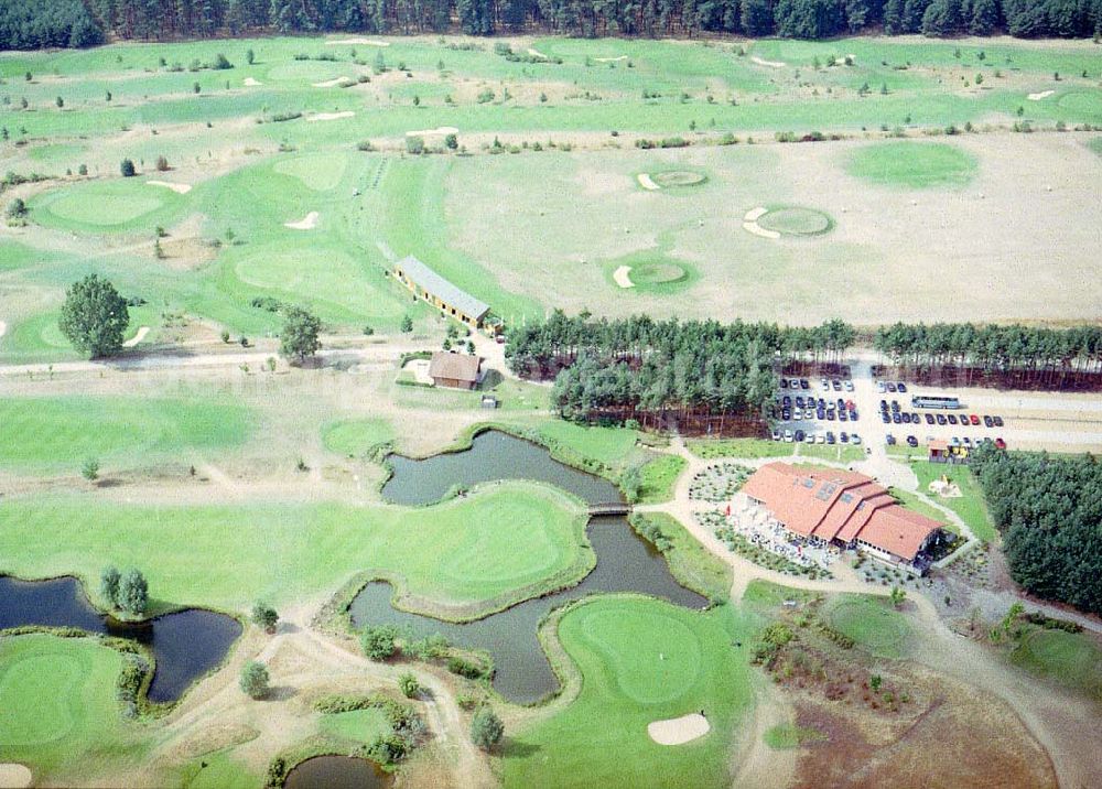 Börnicke / Brandenburg from above - Blick auf die Golfanlage Kallin,Am Kallin 1,D-14641 Börnicke,Fon (03 32 30) 8 94-0,Fax (03 32 30) 8 94-19,info@golf-kallin.de