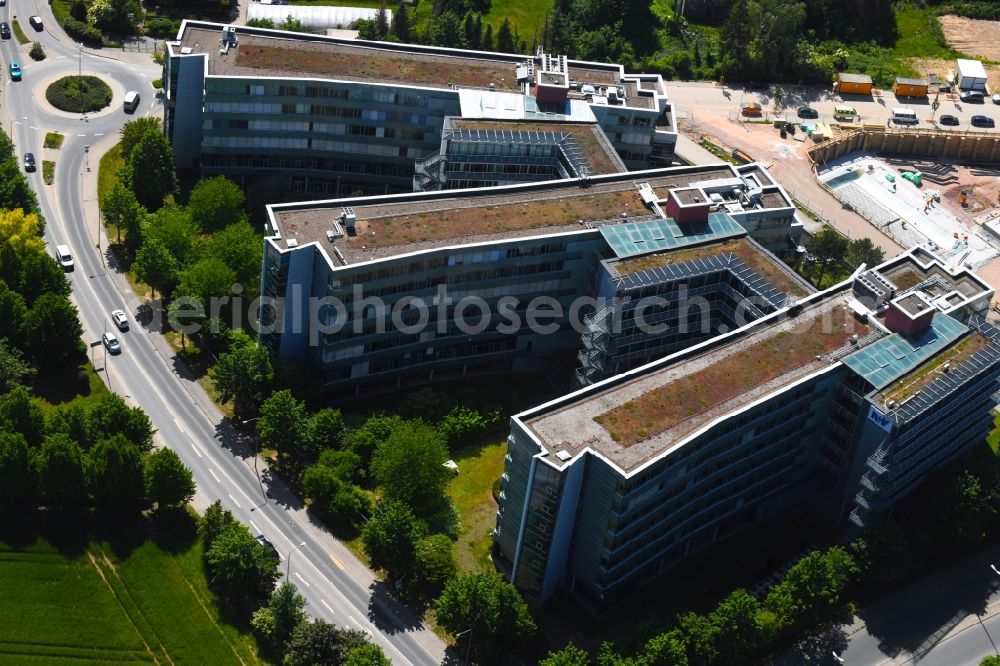 Aerial photograph Wiesbaden - Office and commercial building AXA Abraham Lincoln Park Wiesbaden on Abraham-Lincoln-Strasse in Wiesbaden in the state Hesse, Germany