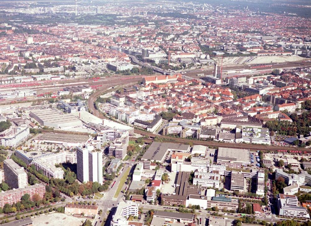 Aerial photograph München - 80686 München Westendstraße 193/195