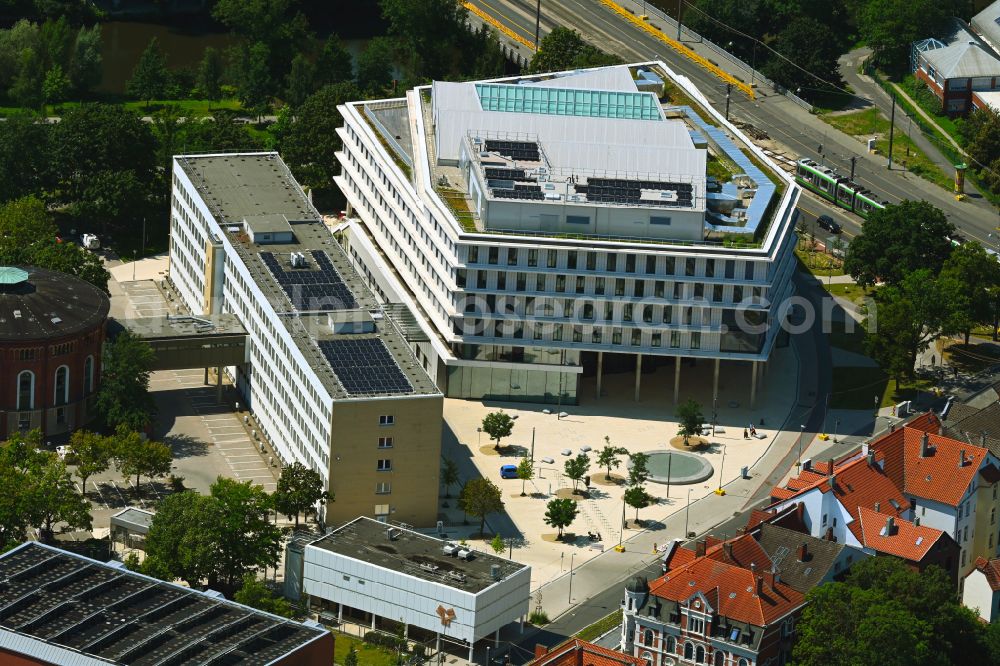 Aerial image Hannover - Office and commercial building of Enercity AG on Glockseestrasse in the Calenberger Neustadt district of Hanover in the state of Lower Saxony, Germany